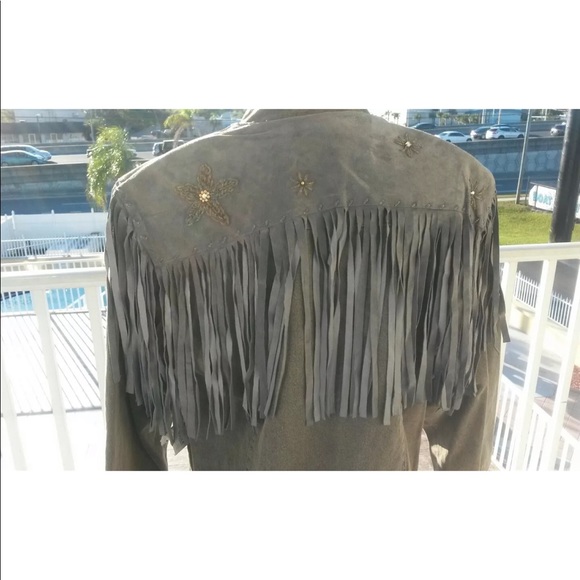 Della sport NWT loehmann fringe jacket L hippie - Picture 5 of 8